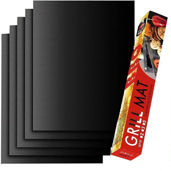 Minder Reusable Nonstick Bbq Grill Mat, Works On Gas, Charcoal